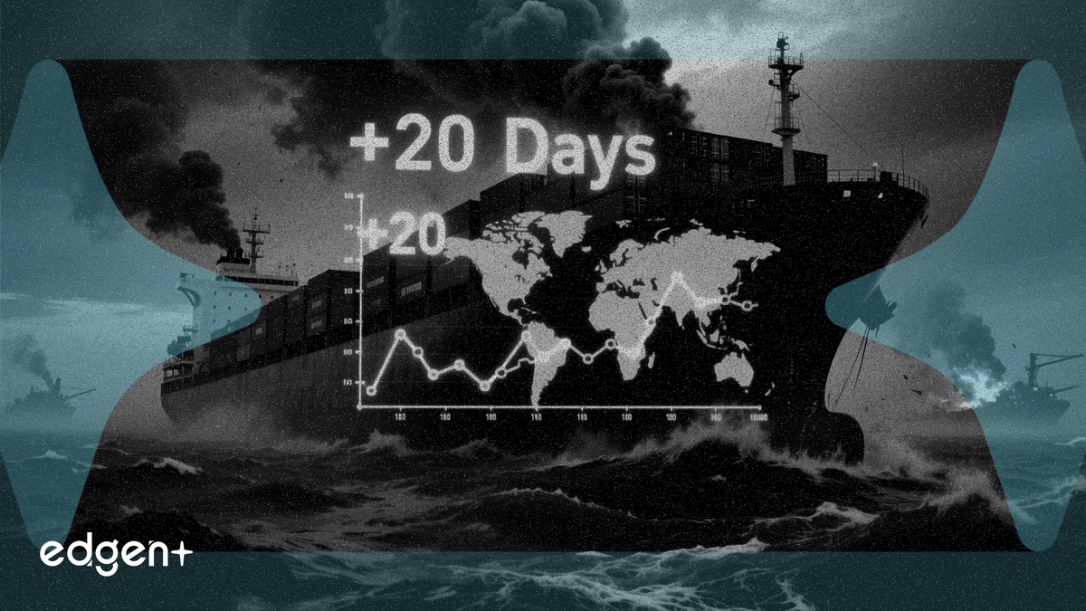 中东局势致航运时长增加 20 天，威胁全球供应链