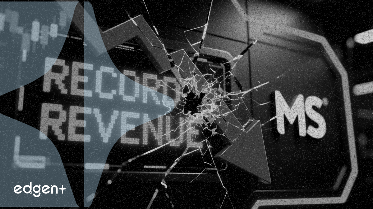 儘管營收創紀錄 摩根士丹利股價仍下跌6%