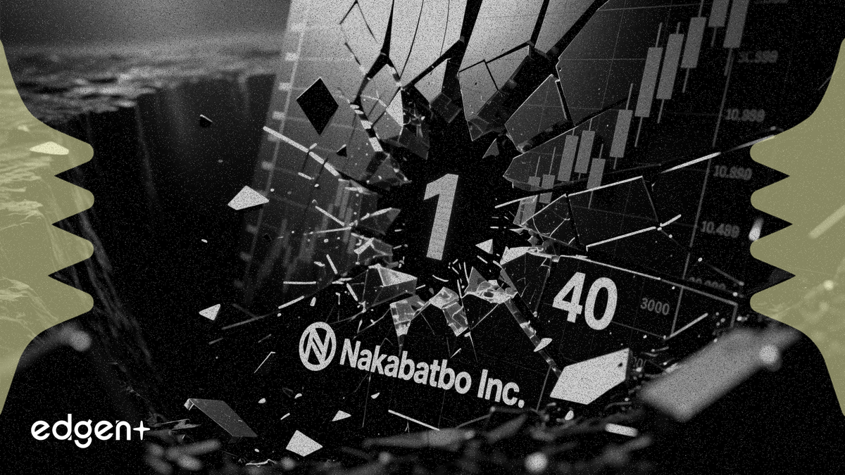 Nakamoto Inc. 股价暴跌 99% 后拟进行 40 合 1 反向拆股