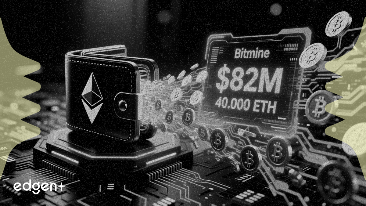 Bitmine 新錢包從 FalconX 接收價值 8200 萬美元的 40,000 枚 ETH