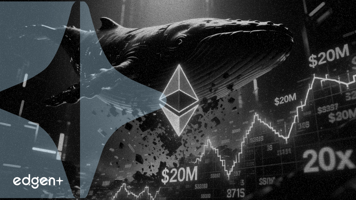 Cá voi mới bán khống Ethereum trị giá 20 triệu đô la với đòn bẩy 20x