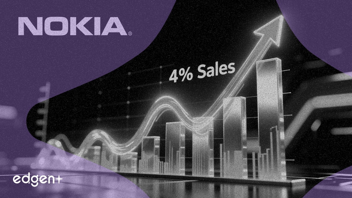 ノキアの第1四半期売上高は4%増、光ネットワークの好調な需要が背景