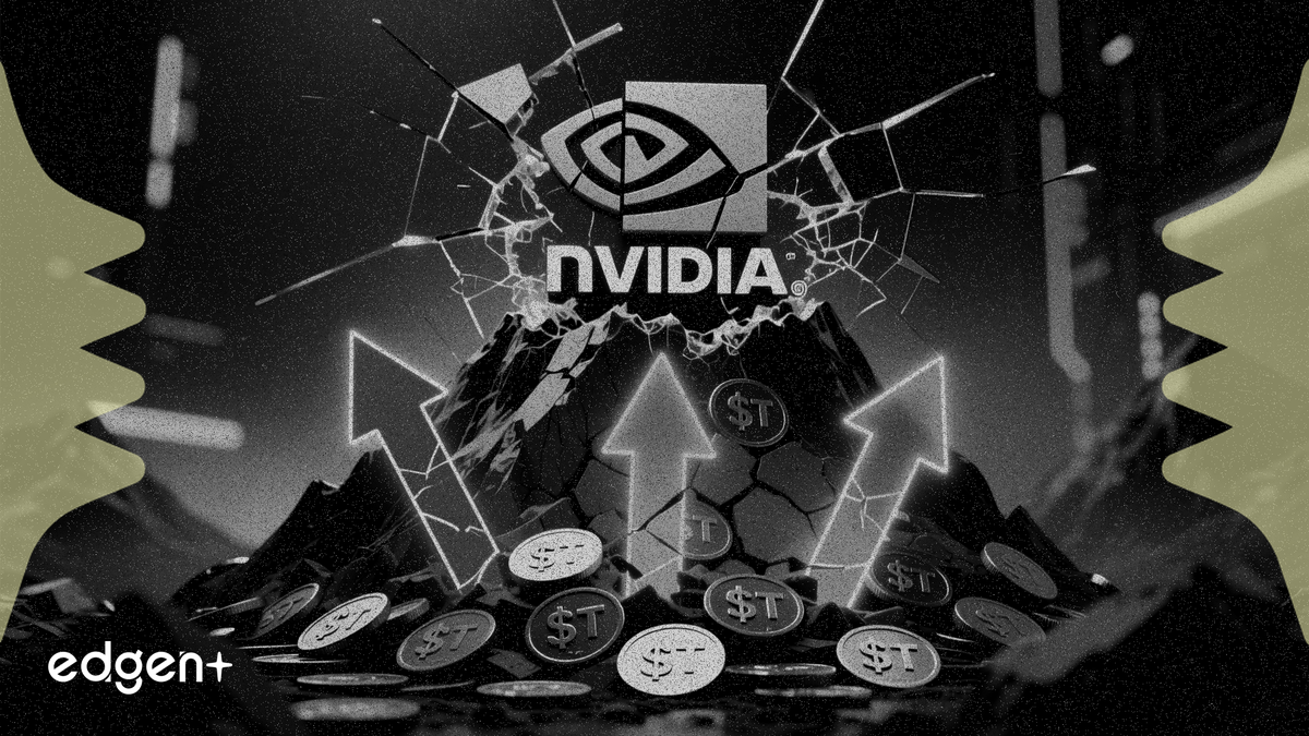 Nvidiaが5兆ドルを下回る、3社のライバルが差を縮める