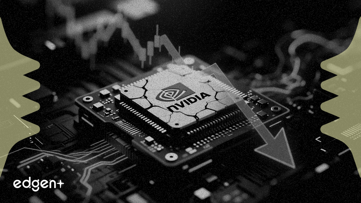 An analysis of Nvidia's stock shows its price-to-earnings ratio contracting by over 50% due to intensifying competition from Amazon's growing custom chip business.