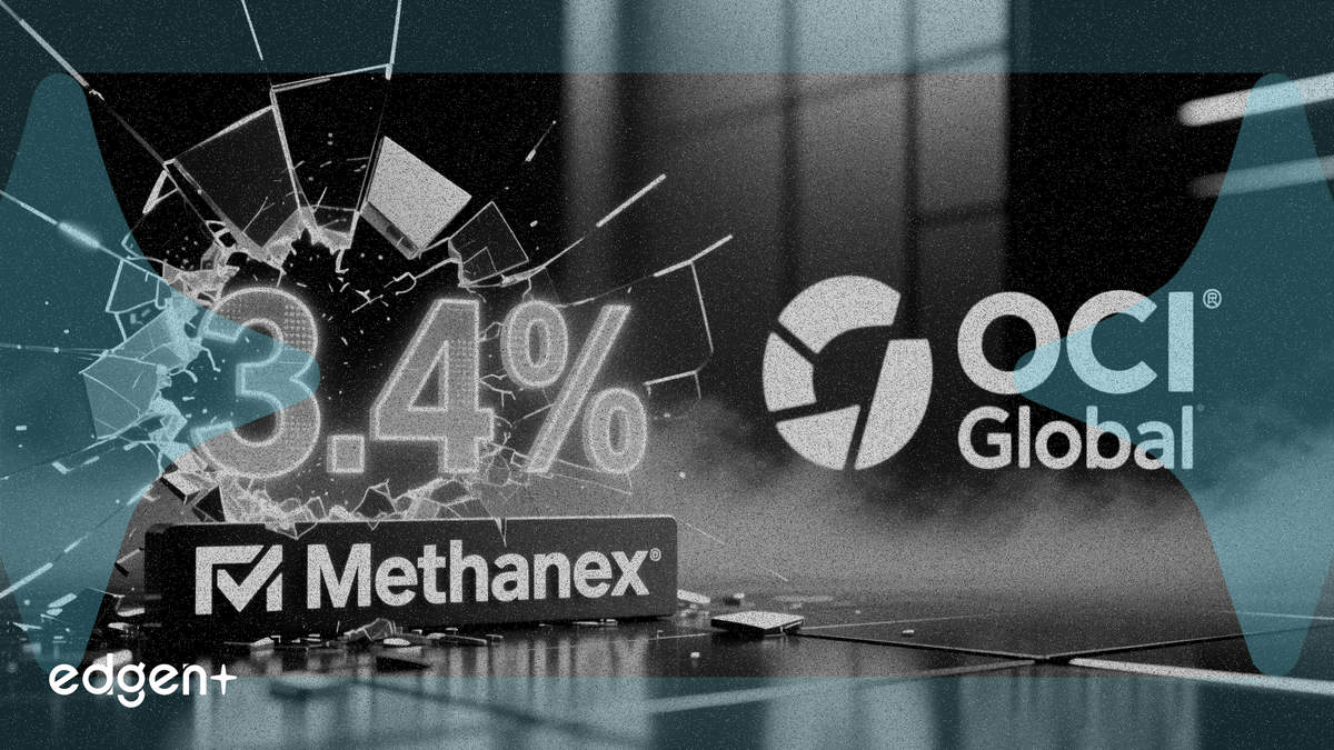 OCIグローバル、メタネックス・コーポレーションの全残余持分3.4%を売却