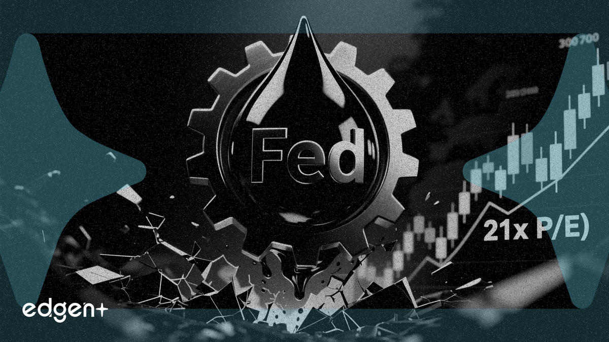 유가가 연준의 통제권을 장악하며 21배 P/E 비율 주식 시장 위협