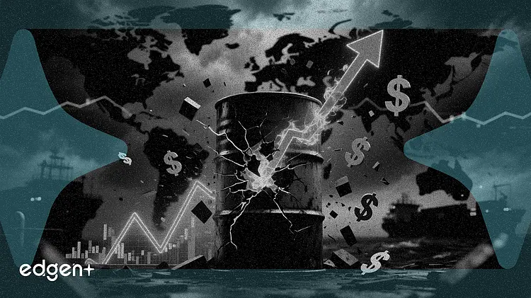 미국의 이란 항구 봉쇄로 시장 혼란, 유가 104달러 돌파