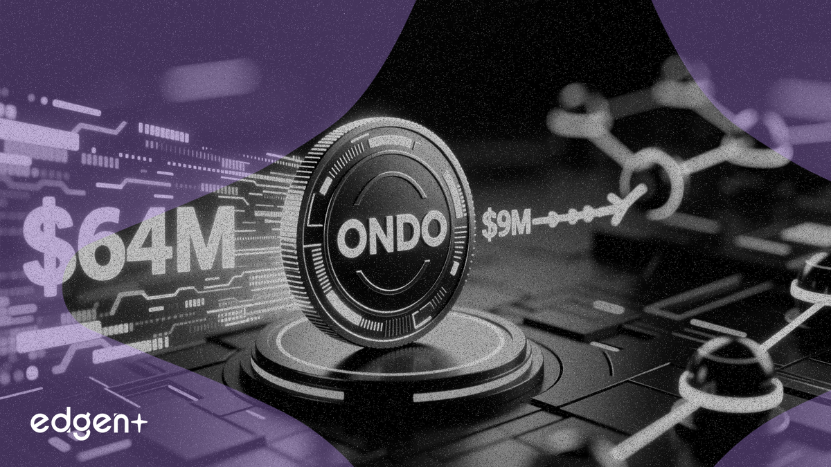 Ondo Finance 转移 6400 万美元 ONDO，其中 900 万美元转入交易所