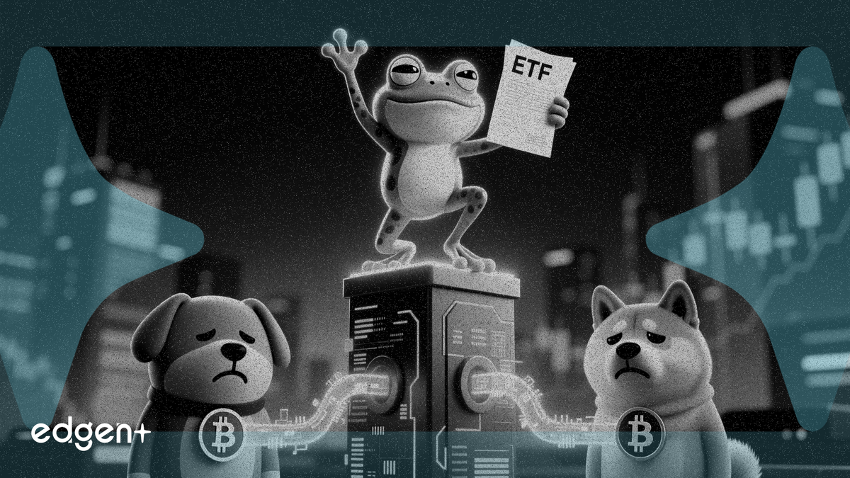 Pepe 現貨 ETF 申請提交，兩隻狗狗幣基金資金流入疲軟