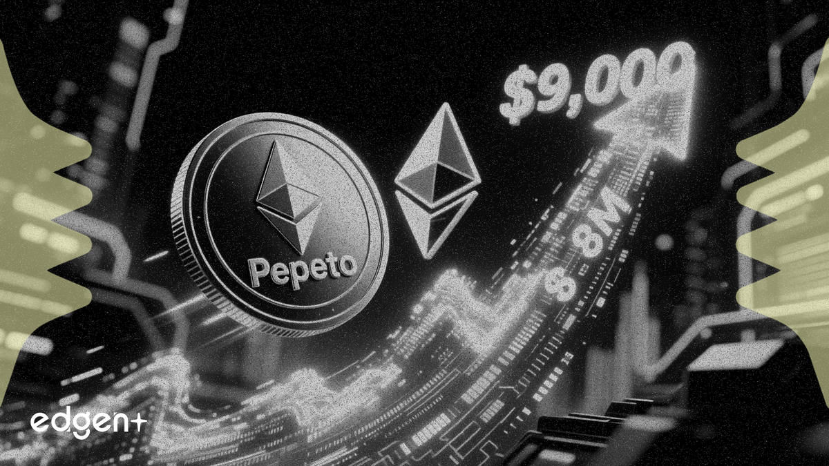 Pepeto ön satışı 8,8 milyon doları aştı, ETH 9.000 doları hedefliyor