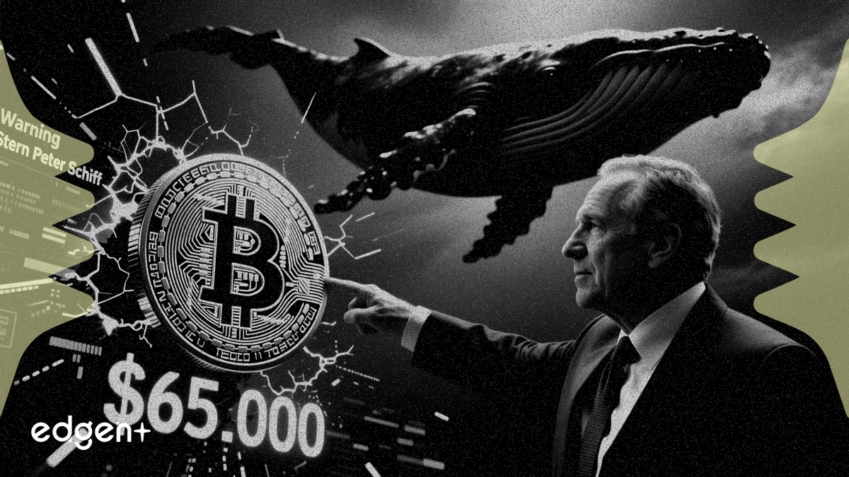 彼得·希夫在鯨魚拋售 2000 萬美元後，敦促投資者在 6.5 萬美元上方賣出比特幣