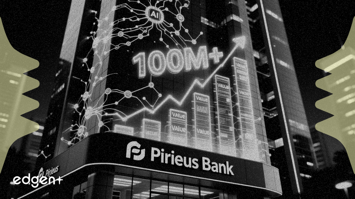 Piraeus Bank apunta a más de 100 millones en valor con su nuevo centro de IA