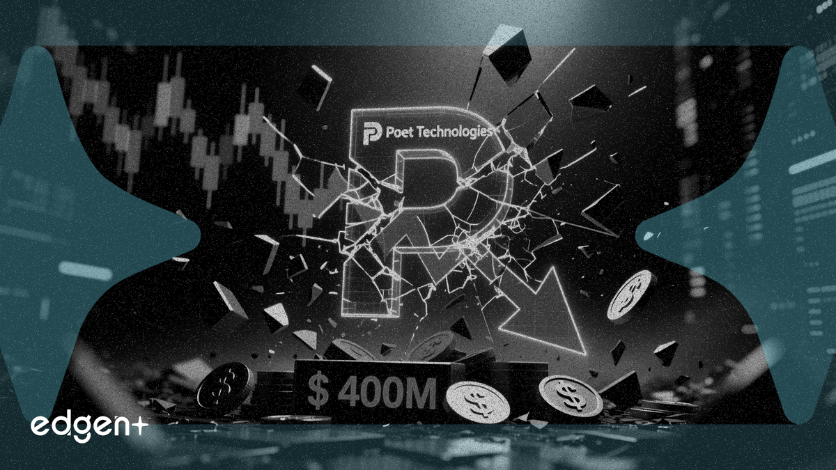 Poet Technologies giảm 11% sau đợt chào bán cổ phiếu trị giá 400 triệu USD