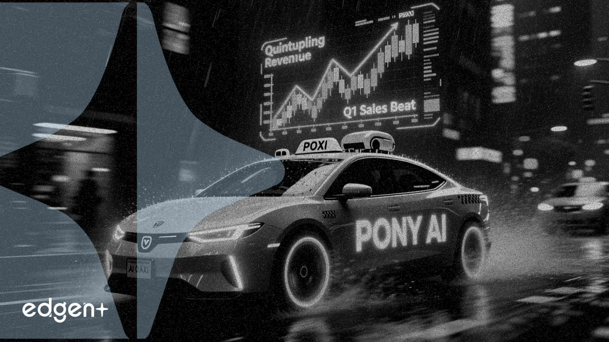Los ingresos de robotaxis de Pony AI se quintuplican y superan las estimaciones del primer trimestre
