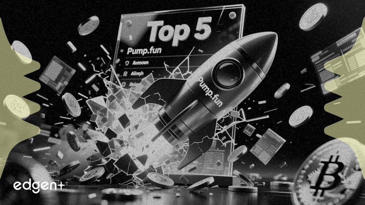Pump.fun, 월 3,900만 달러 수익으로 상위 5위권 진입