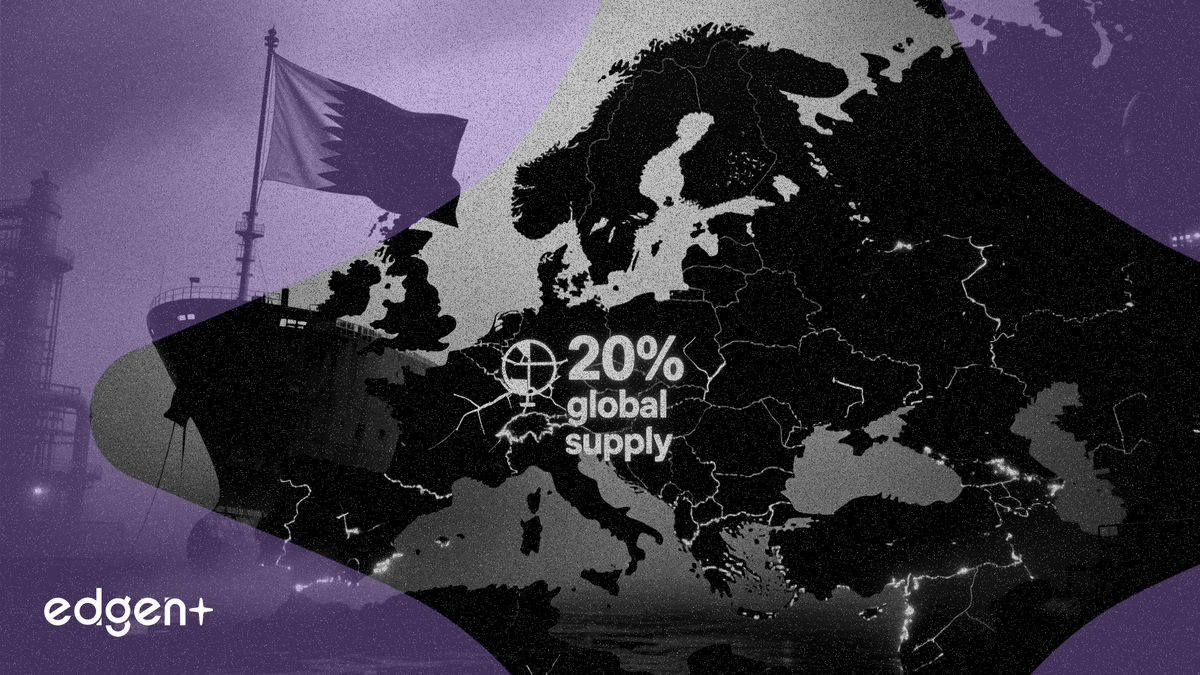 卡塔尔液化天然气停产导致全球两成供应中断，引爆欧洲能源危机