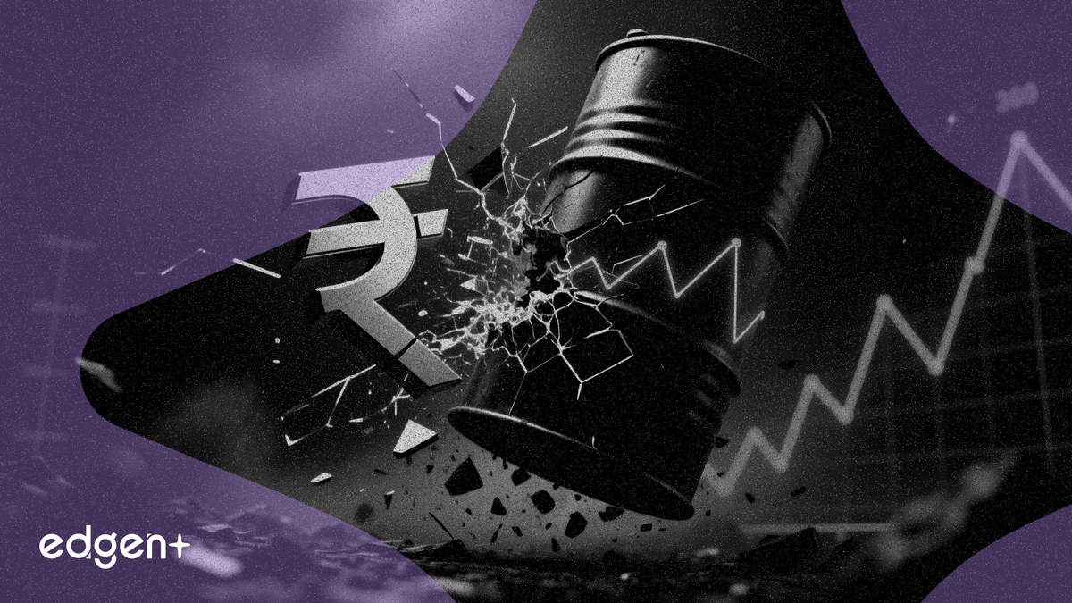 Đồng Rupee giảm 1,42% xuống mức 94 đổi 1 USD do giá dầu tăng vọt