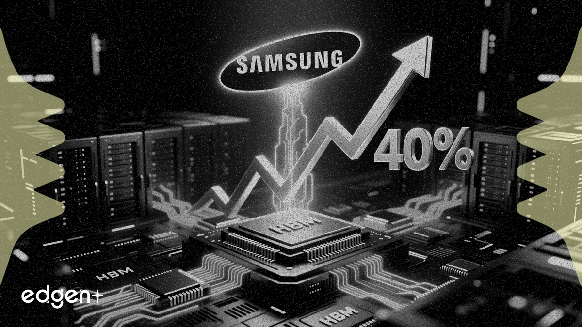 Samsung sẽ chiếm 40% thị trường HBM khi giá bộ nhớ máy chủ tăng 60%