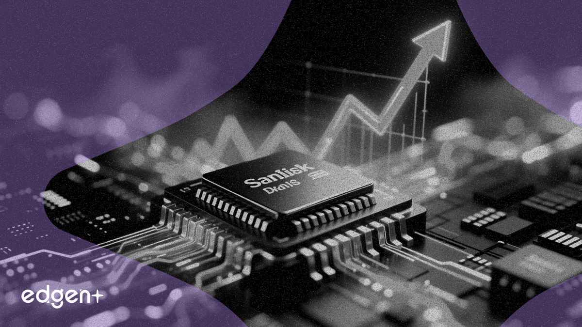 SanDisk 주가, AI 수요로 5% 이상 급등하며 사상 최고치 경신