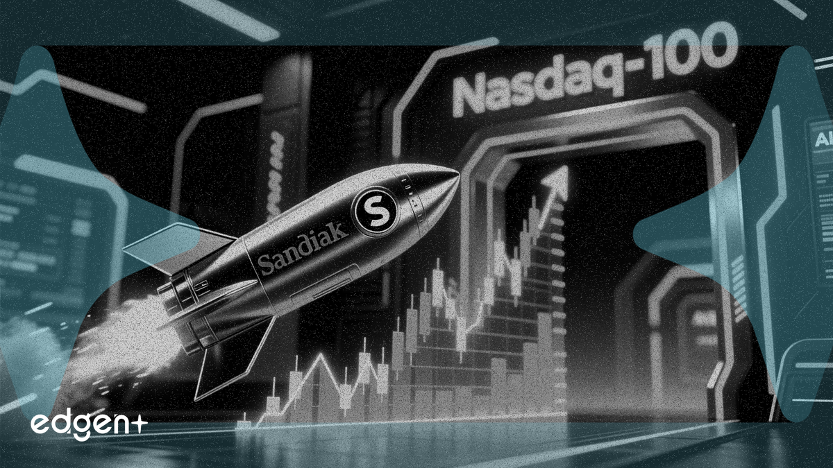 Sandisk、AI主導の295%急騰を経てナスダック100指数に採用へ