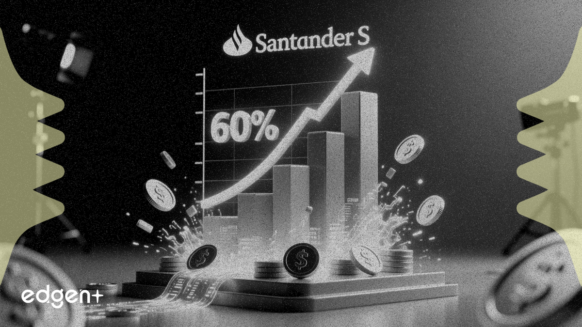 산탄데르 은행, 매출 성장에 힘입어 1분기 순이익 60% 급증