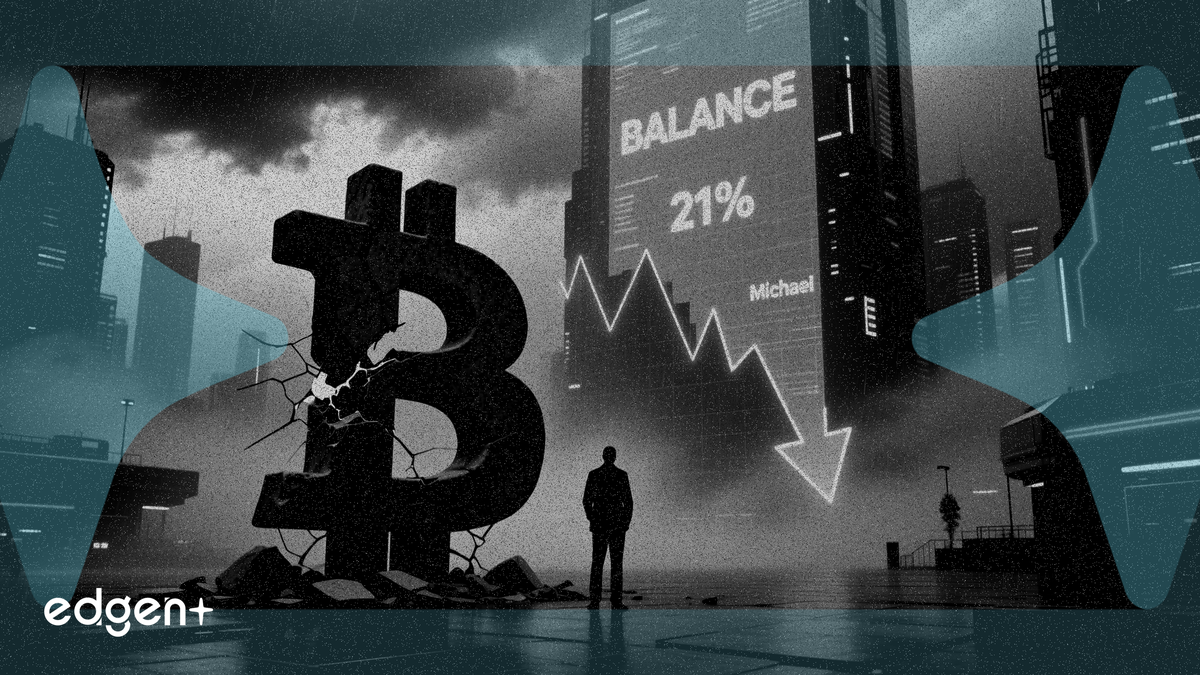 Saylor calls for bitcoin balance as price sinks 21% in four weeks