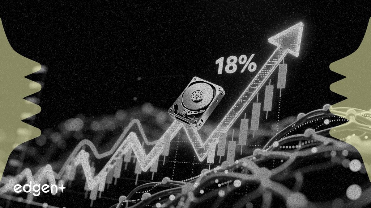 AI 수요에 따른 3분기 실적 호조로 시게이트 주가 18% 급등