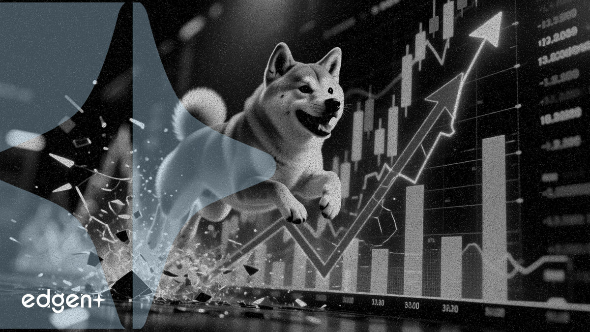 柴犬幣突破 1 個月的趨勢線，受到強勁累積信號支撐
