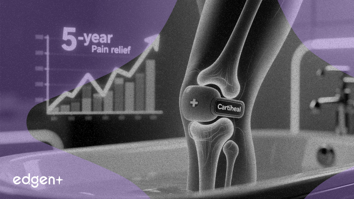Smith+Nephew Cartiheal Implant Shows Superior 5-Year Pain Relief