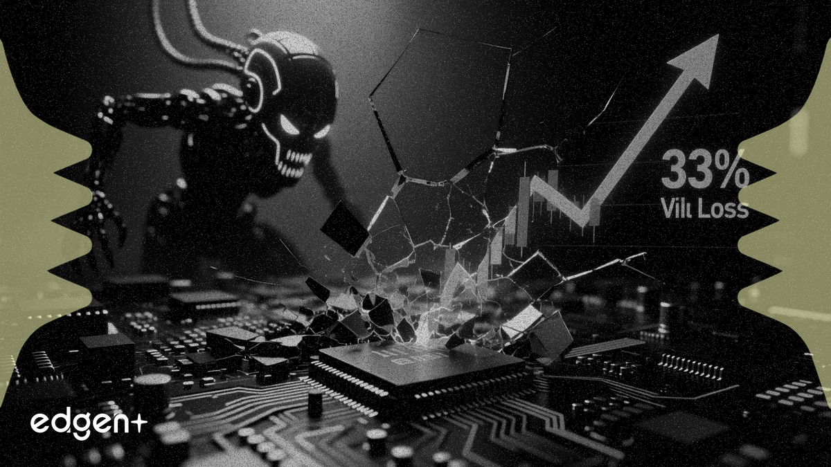 軟體股板塊表現遠不及標普 500 指數，由於投資者權衡生成式 AI 對既有業務模式的顛覆性威脅，該板塊估值已下跌三分之一。