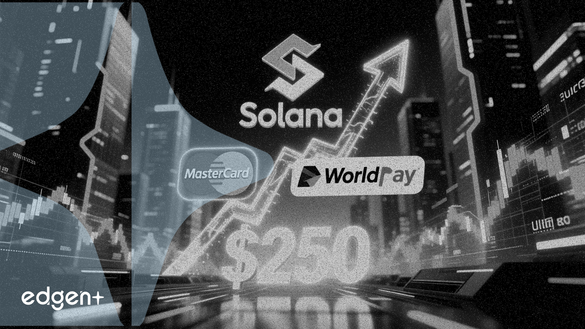 萬事達卡與 Worldpay 採用其平台後，Solana 目標價指向 250 美元