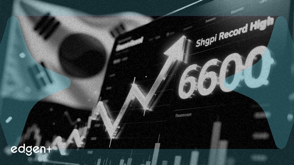 South Korea's Kospi Surges 2.2% to a Record High Above 6,600