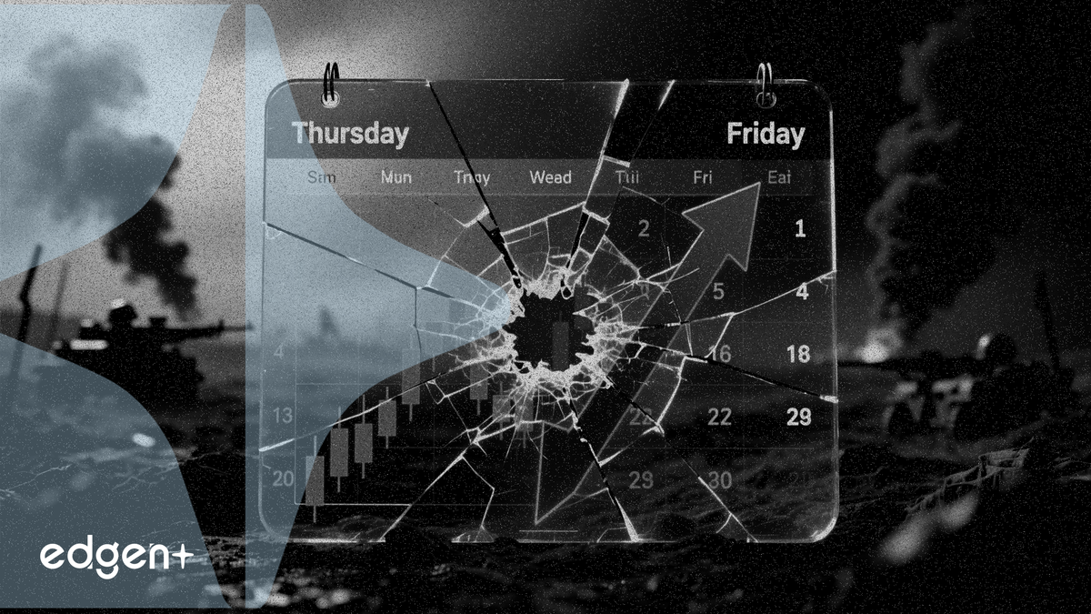 지속되는 지정학적 갈등은 투자자들이 주말을 앞두고 체계적으로 비중을 줄임에 따라 예측 가능한 주간 변동성 패턴을 만들어내고 있습니다.