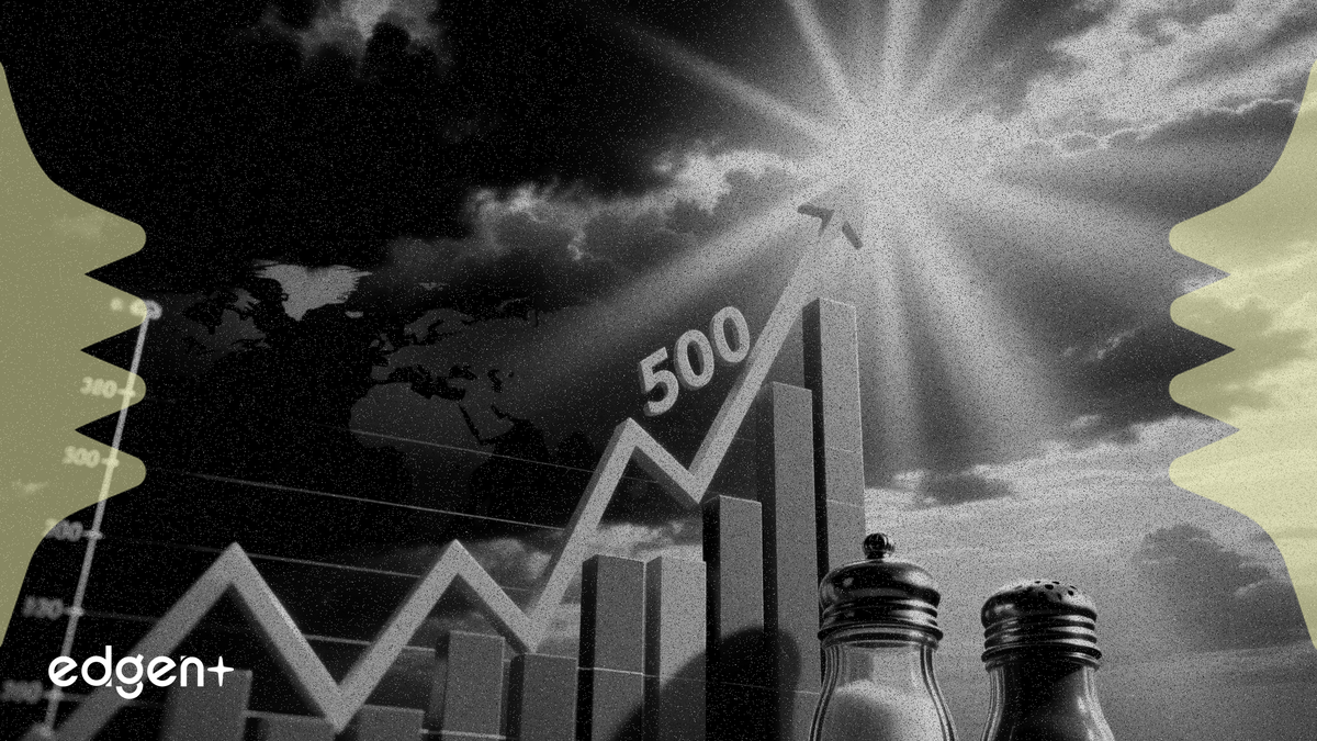The S&P 500 index approached a new record high on April 14, 2026, as markets reacted positively to a diplomatic initiative aimed at reducing geopolitical tensions with Iran.