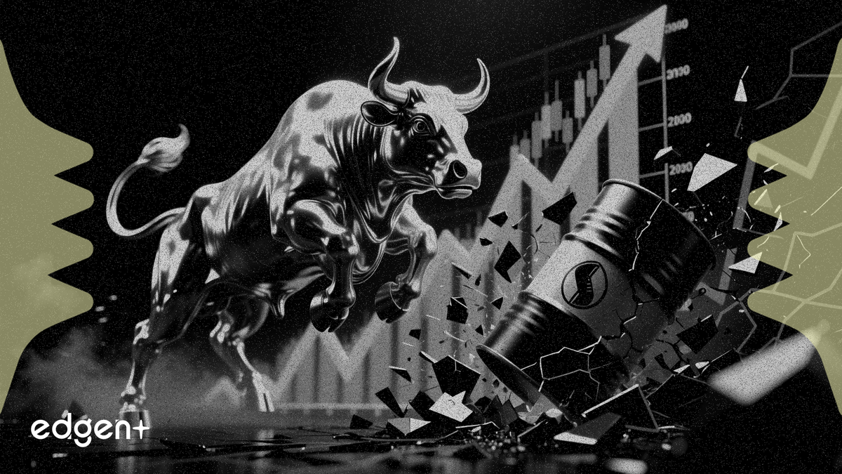 U.S. stocks surged, with the S&P 500 reclaiming the 6,960 level, after a nearly 7% crash in crude oil prices fueled by diplomatic progress between the U.S. and Iran.