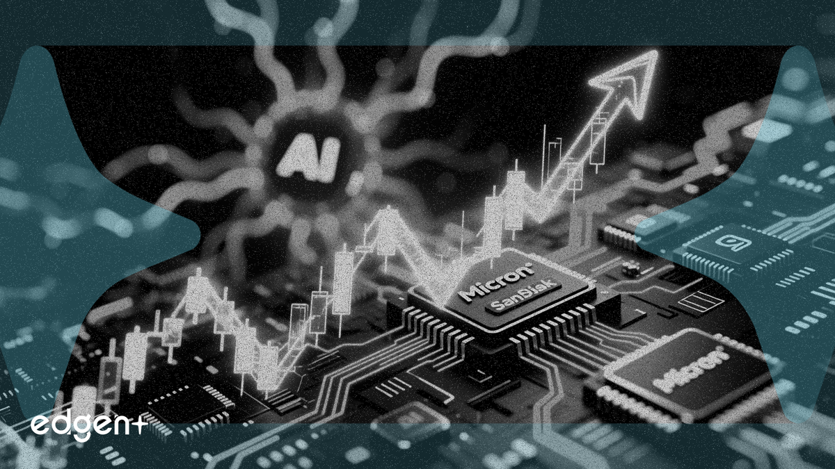AI需要がマイクロンとサンディスクを牽引、ストレージ関連株が8%急騰