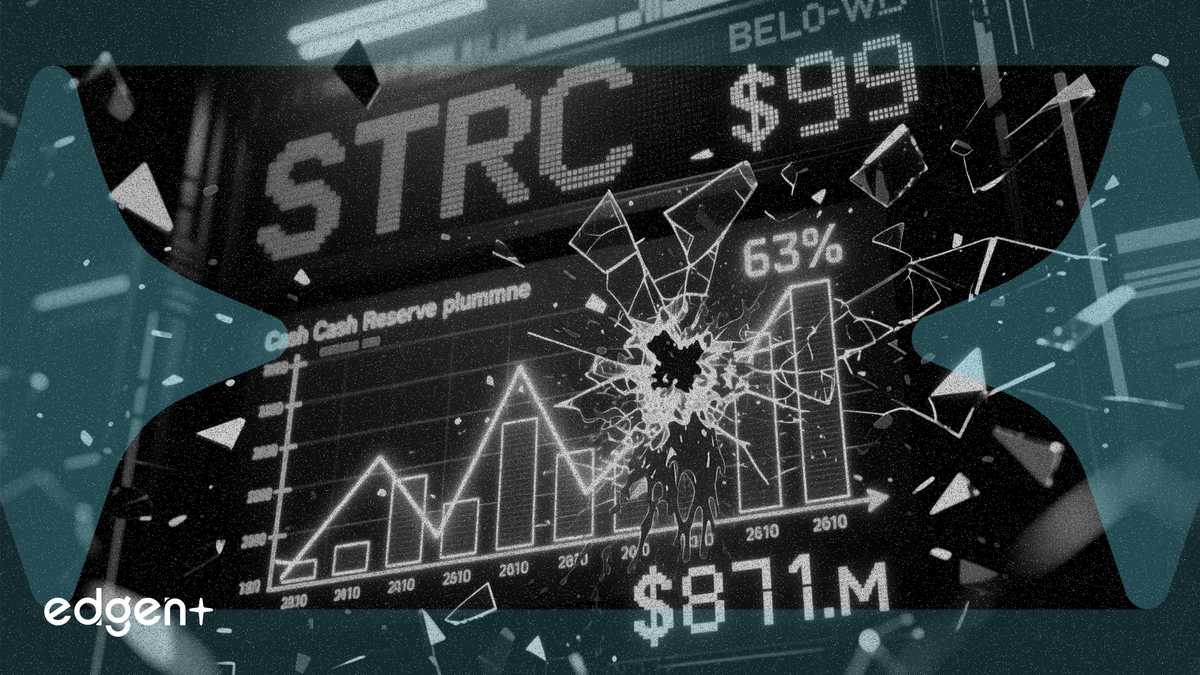 L'action préférentielle STRC de Strategy tombe sous les 99 $ alors que la réserve de trésorerie chute de 63 % à 871 millions de dollars