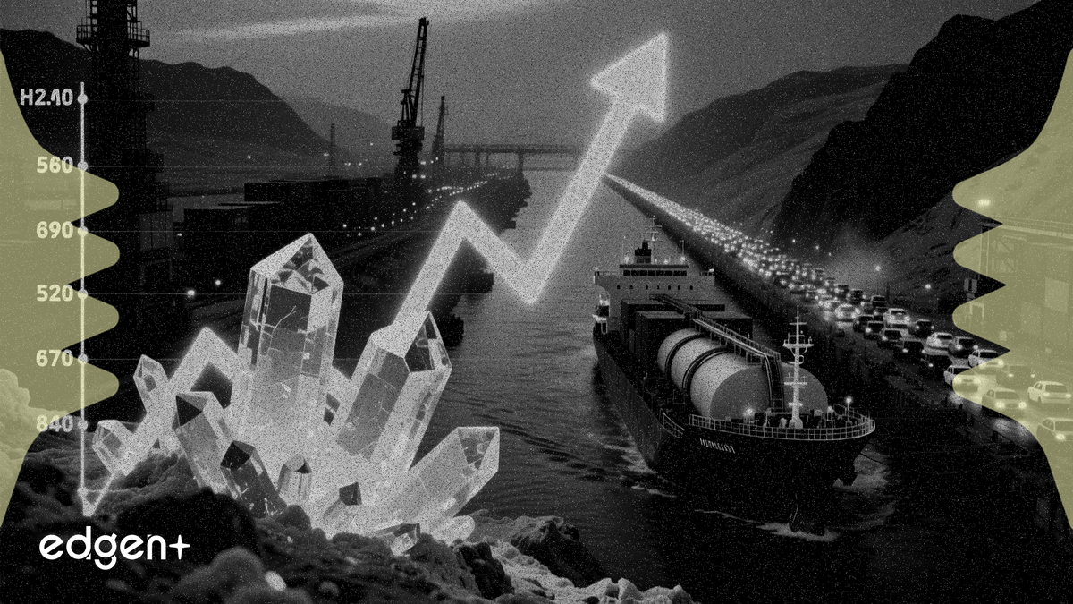 호르무즈 해협 봉쇄로 유황 가격 톤당 937달러 기록, 공급망 마비