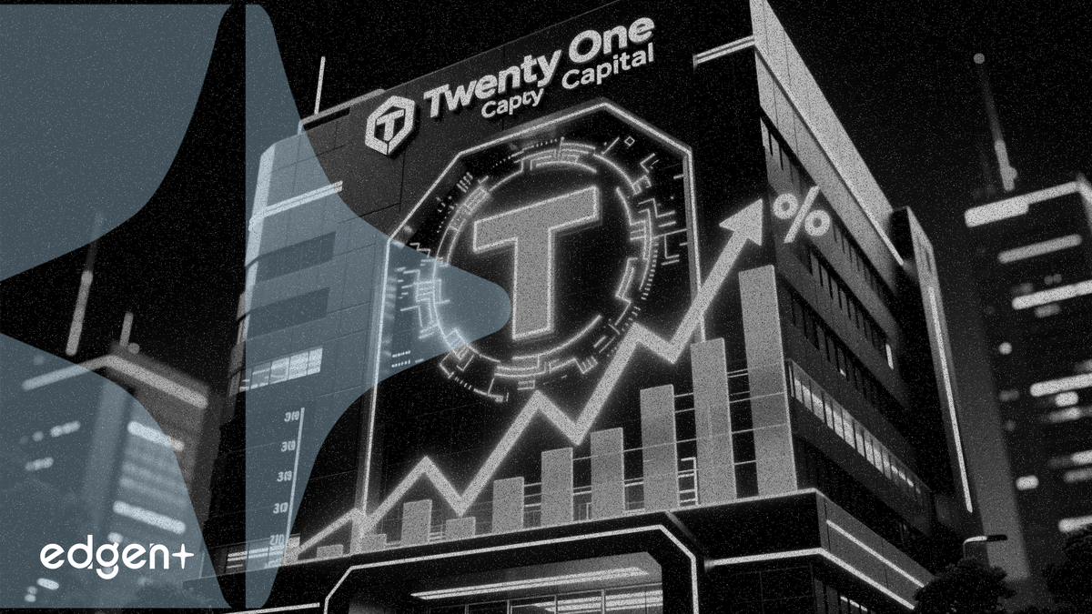 Tether 巩固对 Twenty One Capital 的控制权,新战略推动股价上涨 3%
