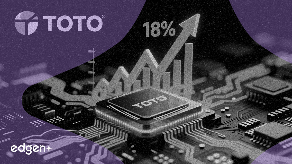 TOTO、隠れたAIチップ設備事業により株価が18%急騰
