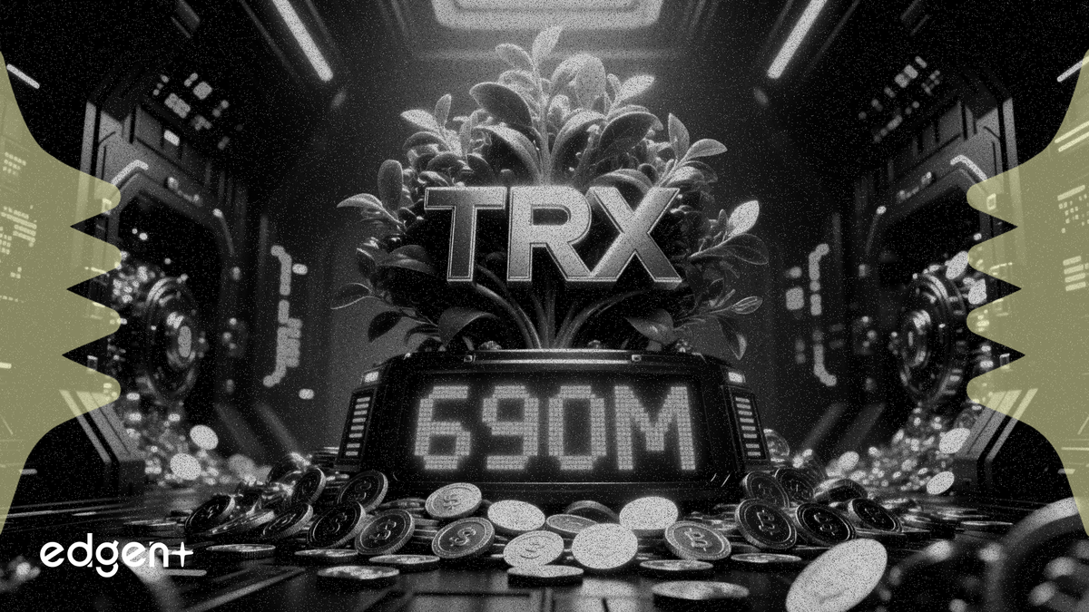 波場增持 TRX 持有量至 6.9 億枚