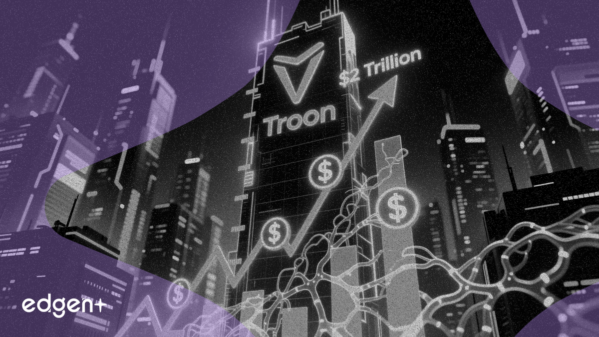 El volumen de USDT en Tron se acerca a los 2 billones de dólares en el 1T ante la apuesta por la economía de IA agéntica