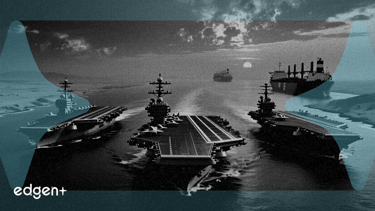 ドナルド・トランプ大統領は、3隻の空母打撃群を含む米軍部隊がホルムズ海峡から撤退していないことを確認し、重要な石油輸送路をめぐりイランへの圧力を継続する姿勢を示した。