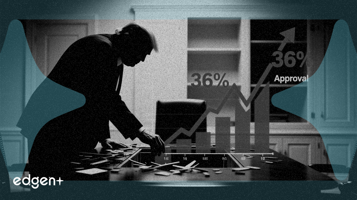 Trump considera una remodelación del gabinete ante la caída de su aprobación al 36%