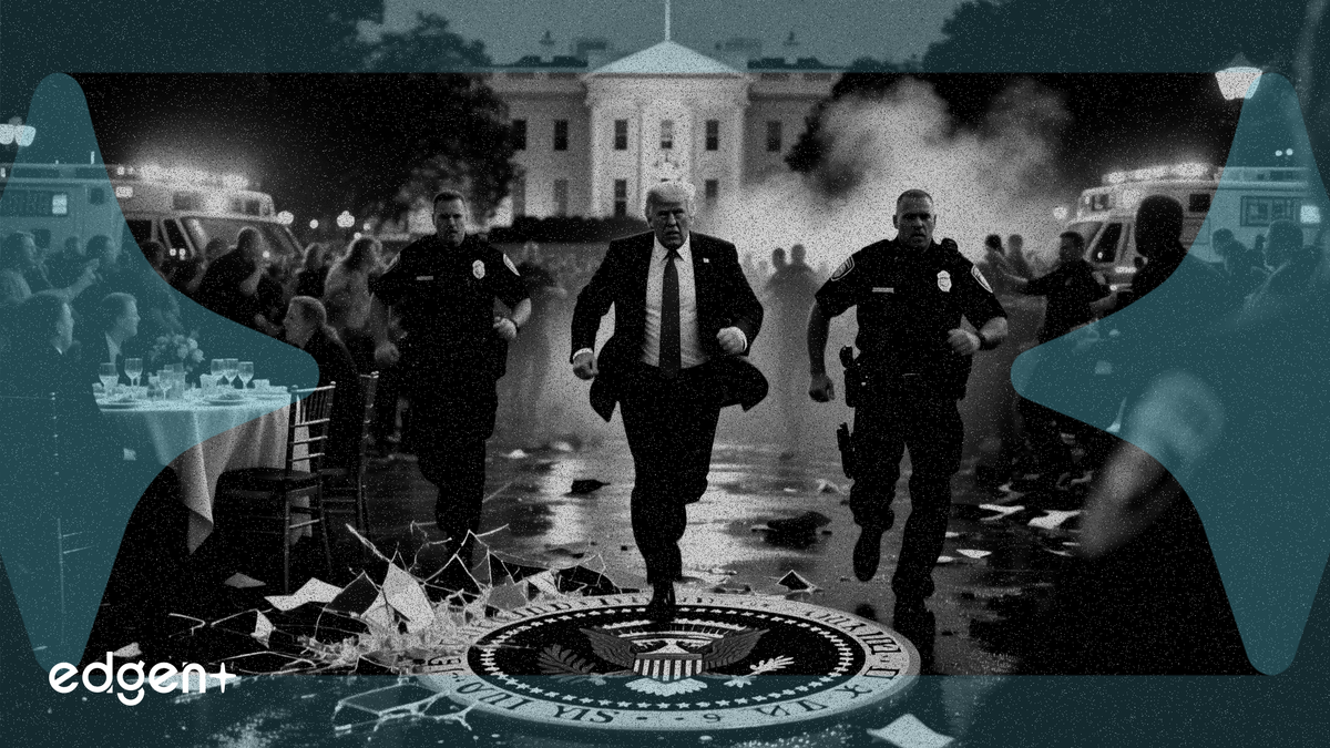 총격범 난입에 트럼프 전 대통령 백악관 기자단 만찬장 긴급 대피, 경호원 1명 부상