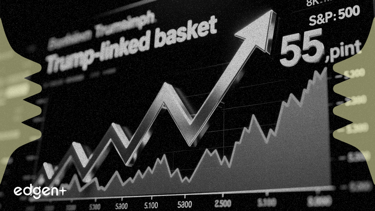 特朗普相关股票篮子跑赢标普 500 指数 55 个百分点