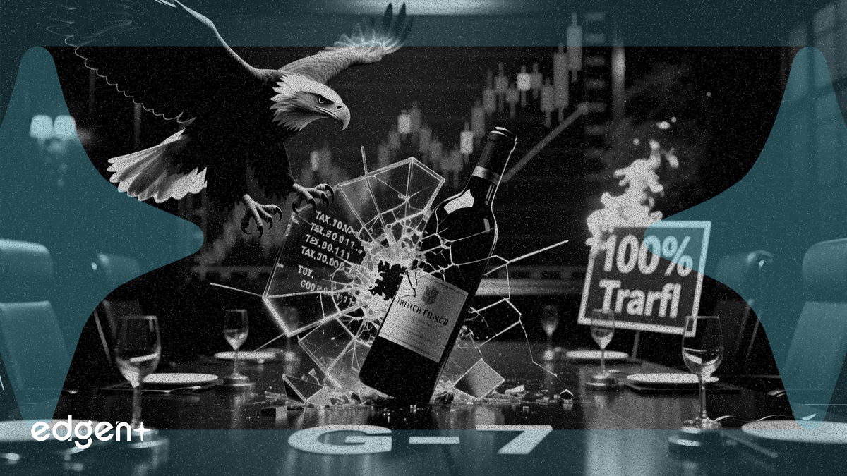 Trump threatens 100% tariff on French wine over digital tax at G-7