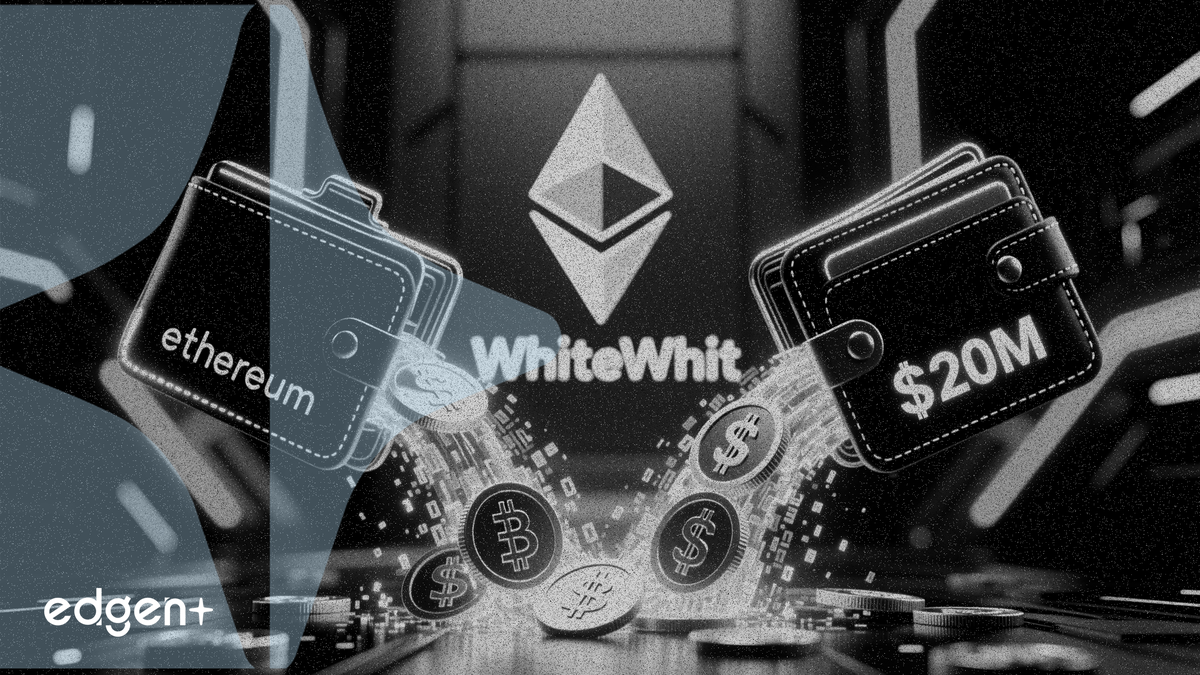 兩個新錢包從 WhiteBit 交易所提取 9,519 枚 ETH，價值 2,000 萬美元