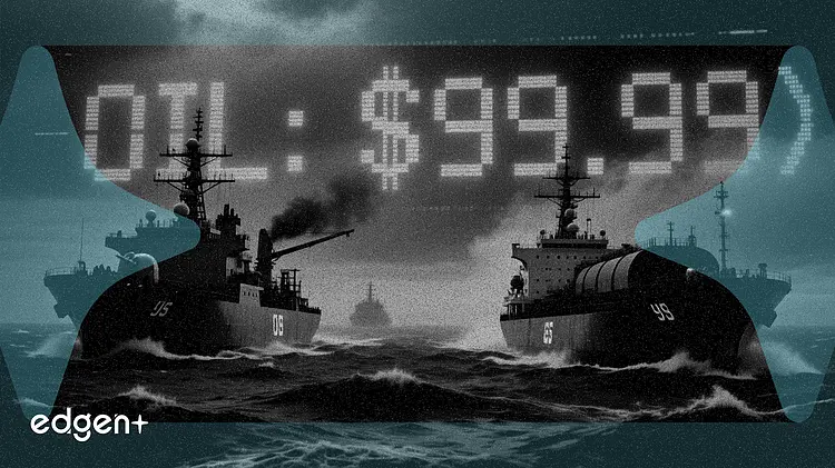 미 해군 봉쇄로 선박 6척 회항, 유가 100달러 육박