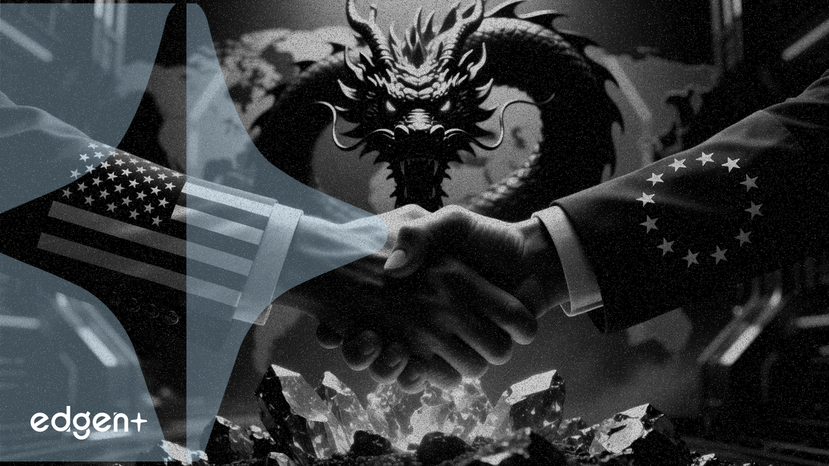 美歐簽署關鍵礦產協議，旨在削弱中國對全球 85% 供應的控制